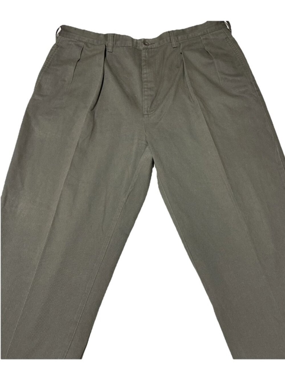Polo Ralph Lauren Andrew Pant Mens 38x29 Olive Green Pleated Chino Work Trousers